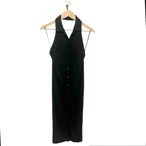 ALIX NYC Alcott Womens Halter Dress‎ Size Medium Color Black  NWT - Picture 3 of 11